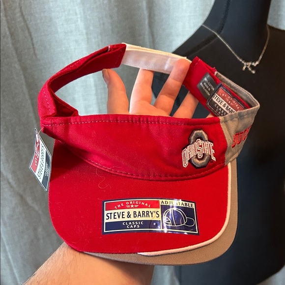 Ohio State Red and Gray Adjustable Visor - Picture 1 of 3